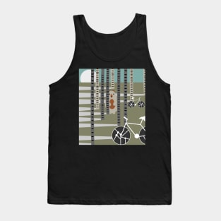 Biking in the forest Tank Top